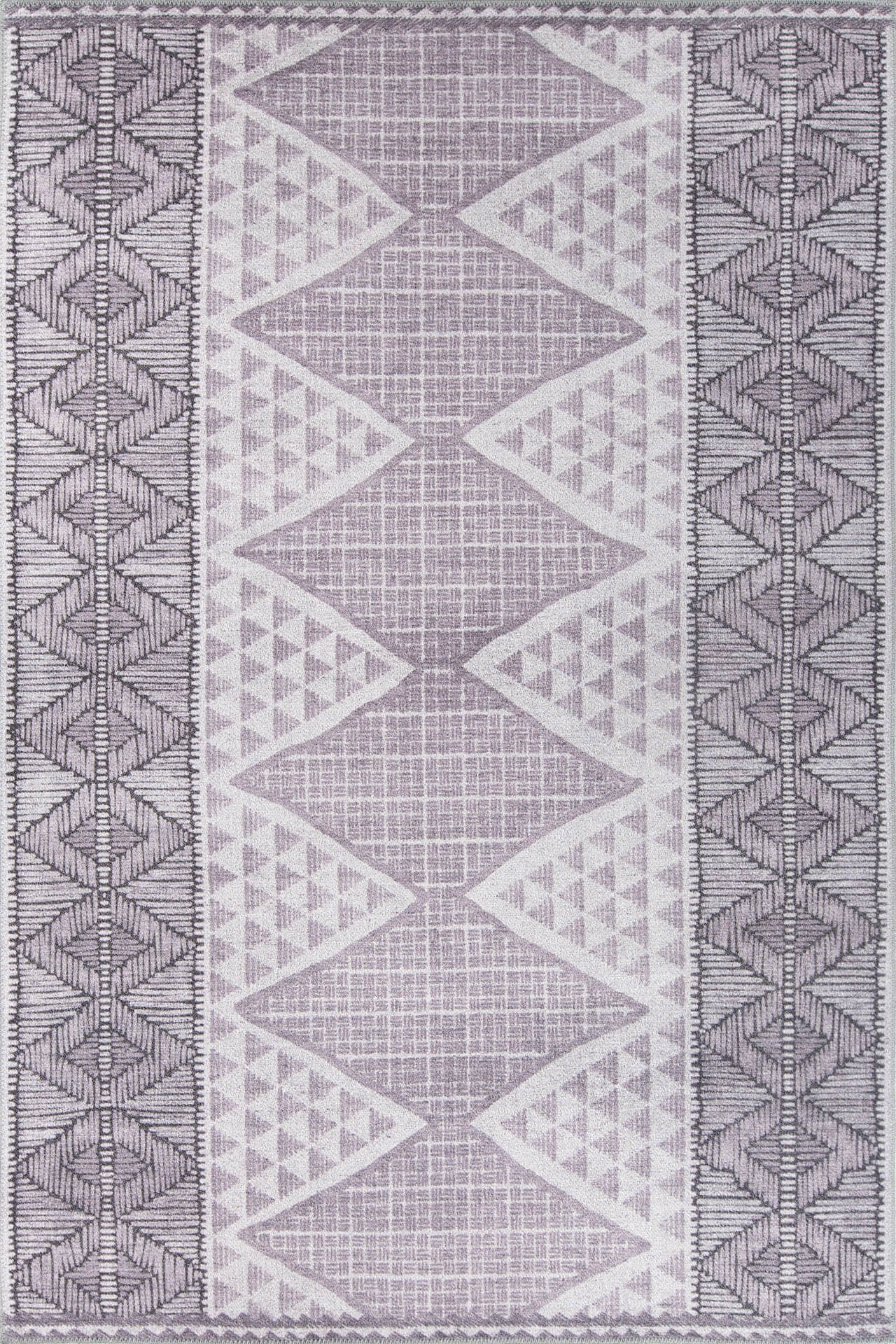 Geometric Area Rug – Washable Non Slip Cotton Carpet | Soft Microfiber, Dust Resistant