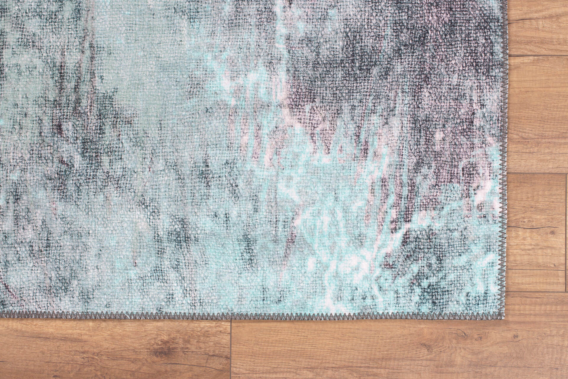 Modern Cotton Area Rug – Washable Non Slip Green Soft Microfiber Carpet for Living Room