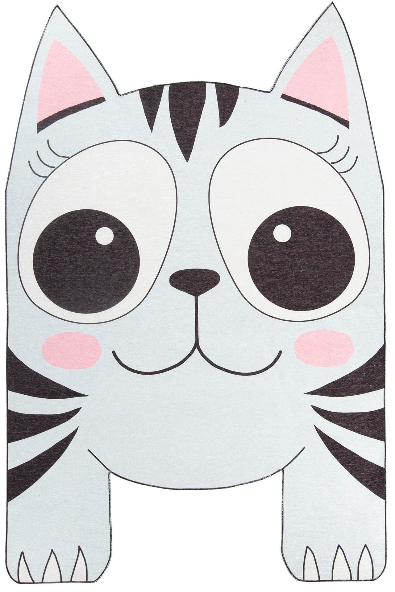 Kids Digital Print Rug - Washable Non Slip Polyester Microfiber Carpet for Children's Area