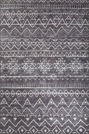 Geometric Area Rug – Washable Non Slip Cotton Polyester Woven Floor Carpet
