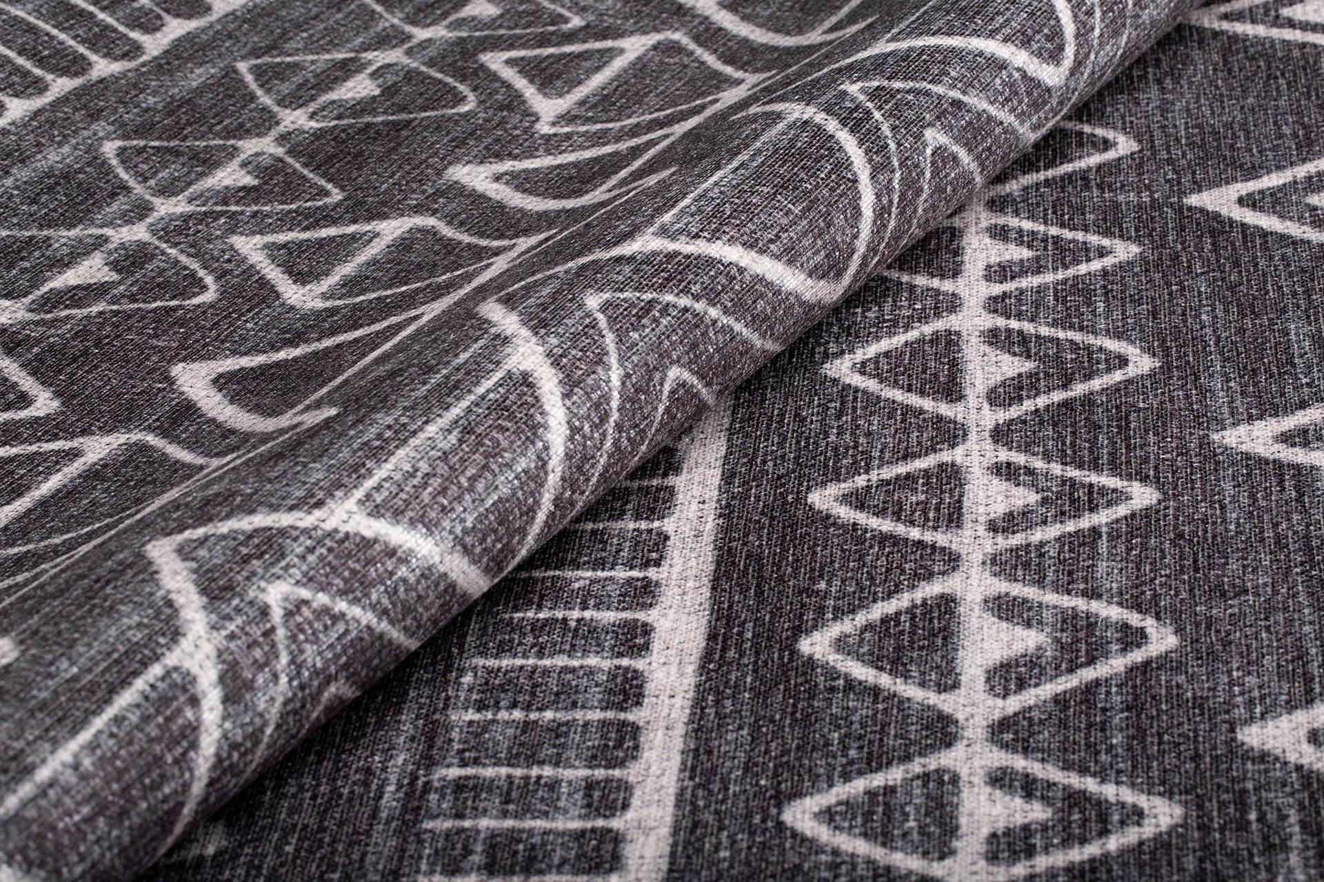 Geometric Area Rug – Washable Non Slip Cotton Polyester Woven Floor Carpet