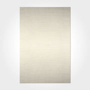 Cream Striped Area Rug – Washable Non Slip Chenille Cotton Carpet for Living Room