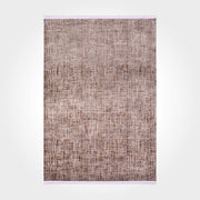 Brown Striped Area Rug - Machine Made Rug with Acrylic Yarn, Non Slip Design