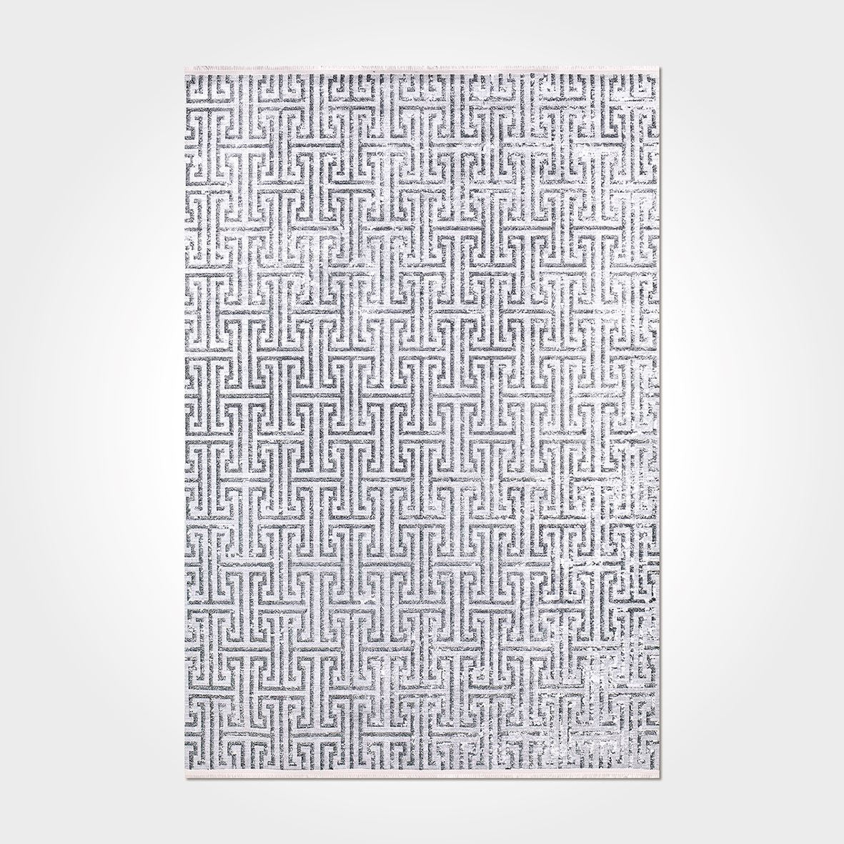 Geometric Area Rug – Washable Non Slip Polyester Chenille Cotton Carpet