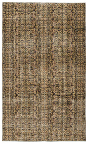 Atina 10289 Beige Vintage Wool Handmade Area Rug 5'3" x 9'1"