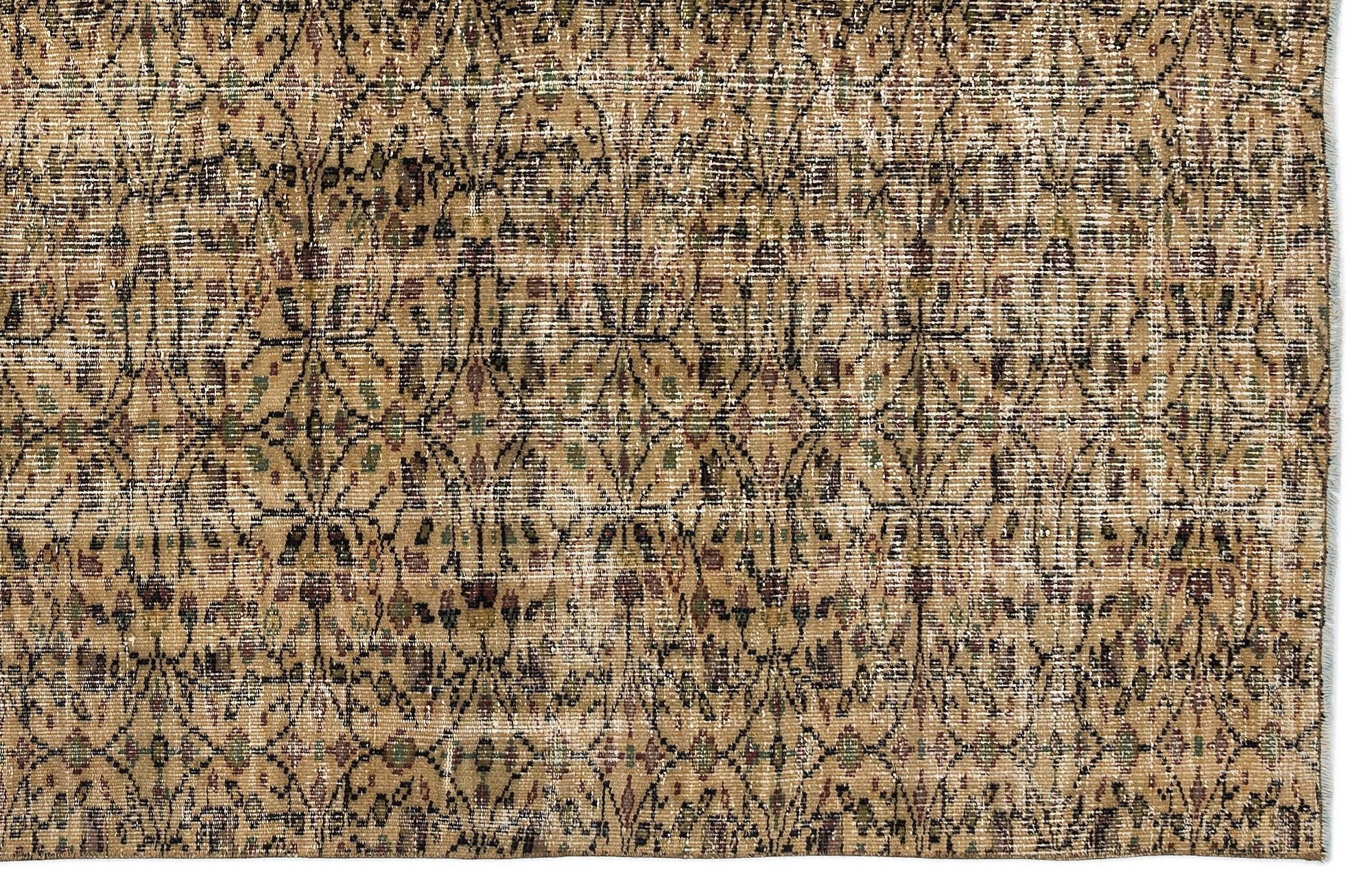 Atina 10289 Beige Vintage Wool Handmade Area Rug 5'3" x 9'1"