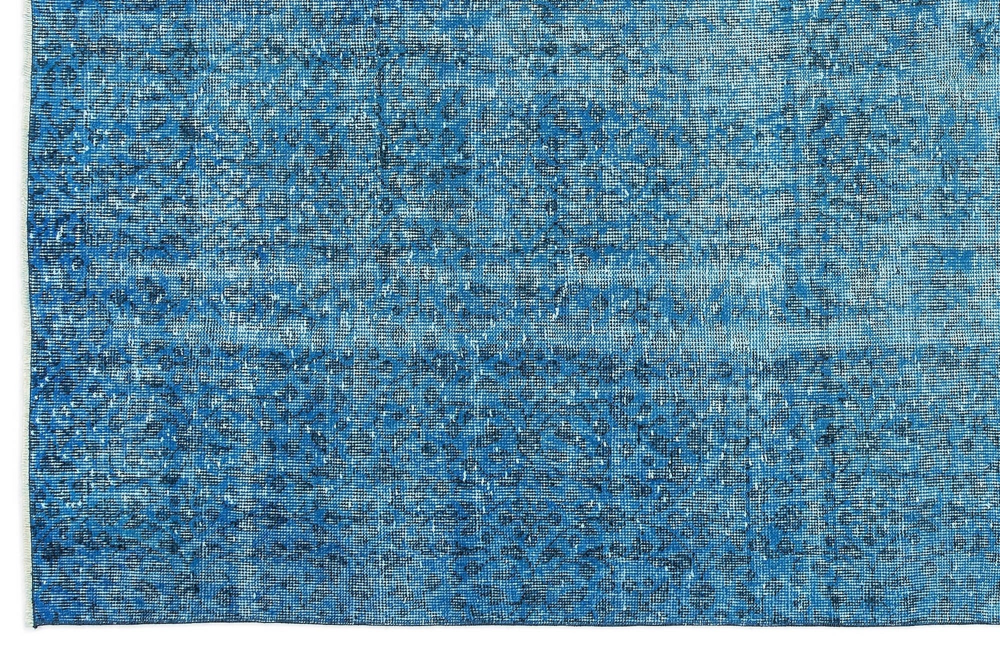 Atina 10896 Blue Vintage Wool Handmade Area Rug 5'8" x 9'0"