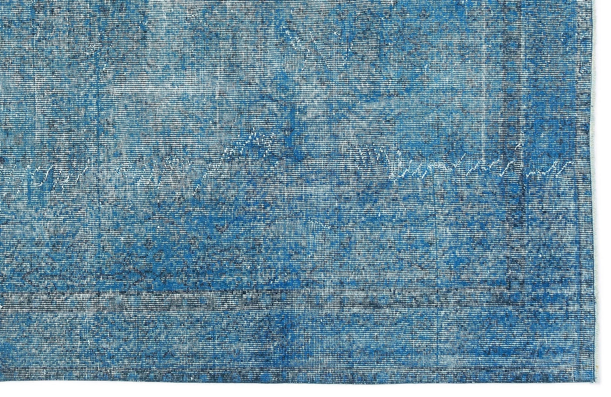 Atina 10912 Turquoise Vintage Wool Handmade Area Rug 5'5" x 9'3"