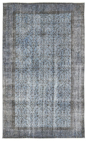 Atina 10913 Blue Vintage Wool Handmade Area Rug 5'7" x 9'1"