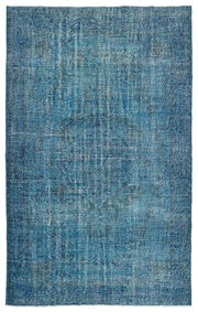 Atina 12170 Turquoise Vintage Wool Handmade Area Rug 6'0" x 9'11"