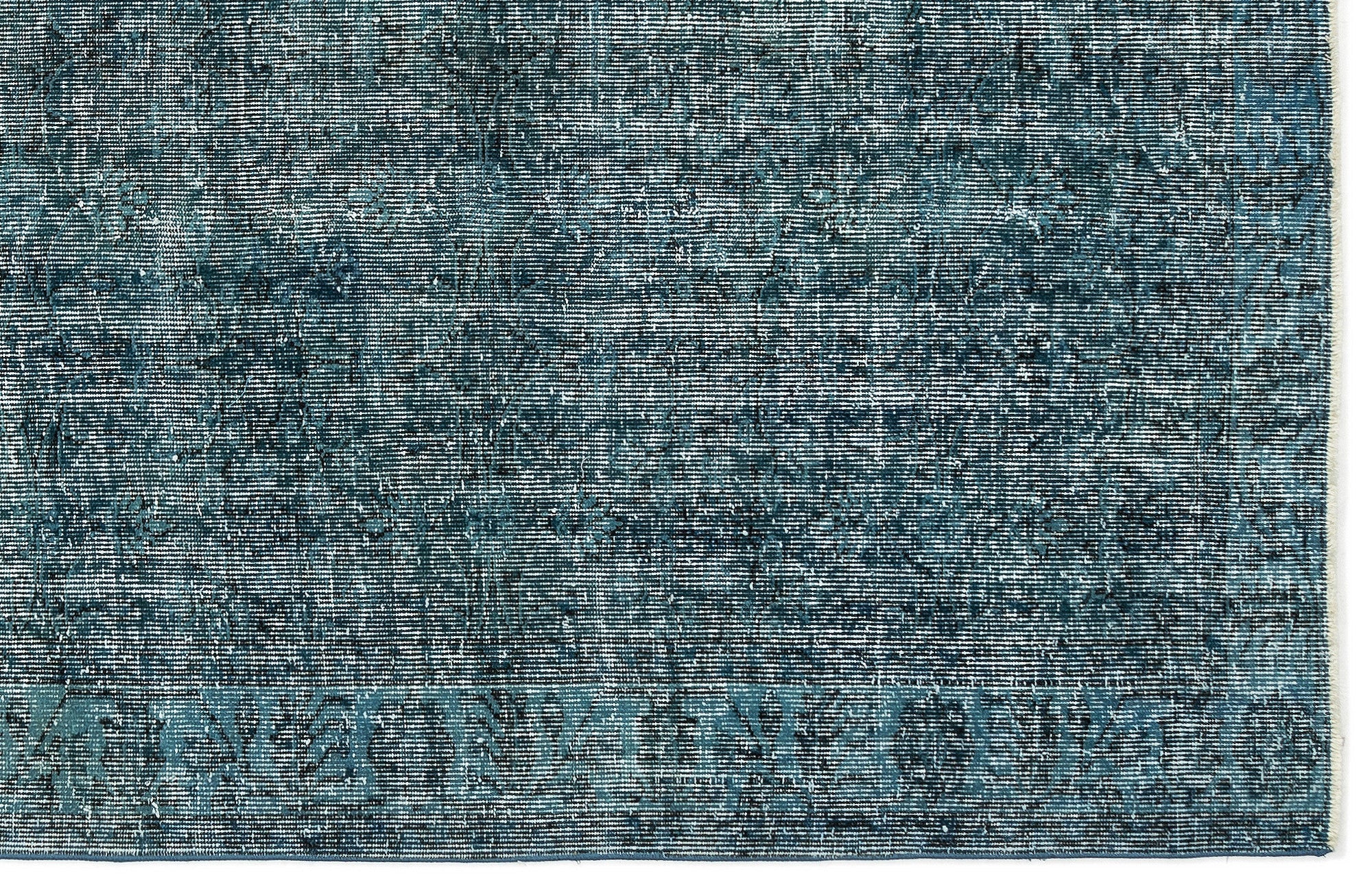 Atina 12466 Turquoise Vintage Wool Handmade Area Rug 5'6" x 8'9"