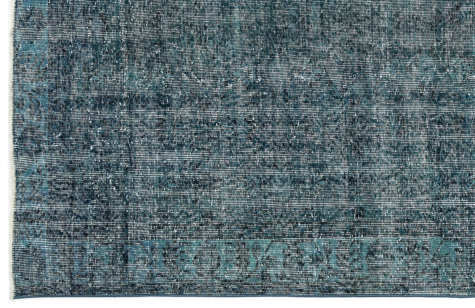 Atina 12466 Turquoise Vintage Wool Handmade Area Rug 5'6" x 8'9"