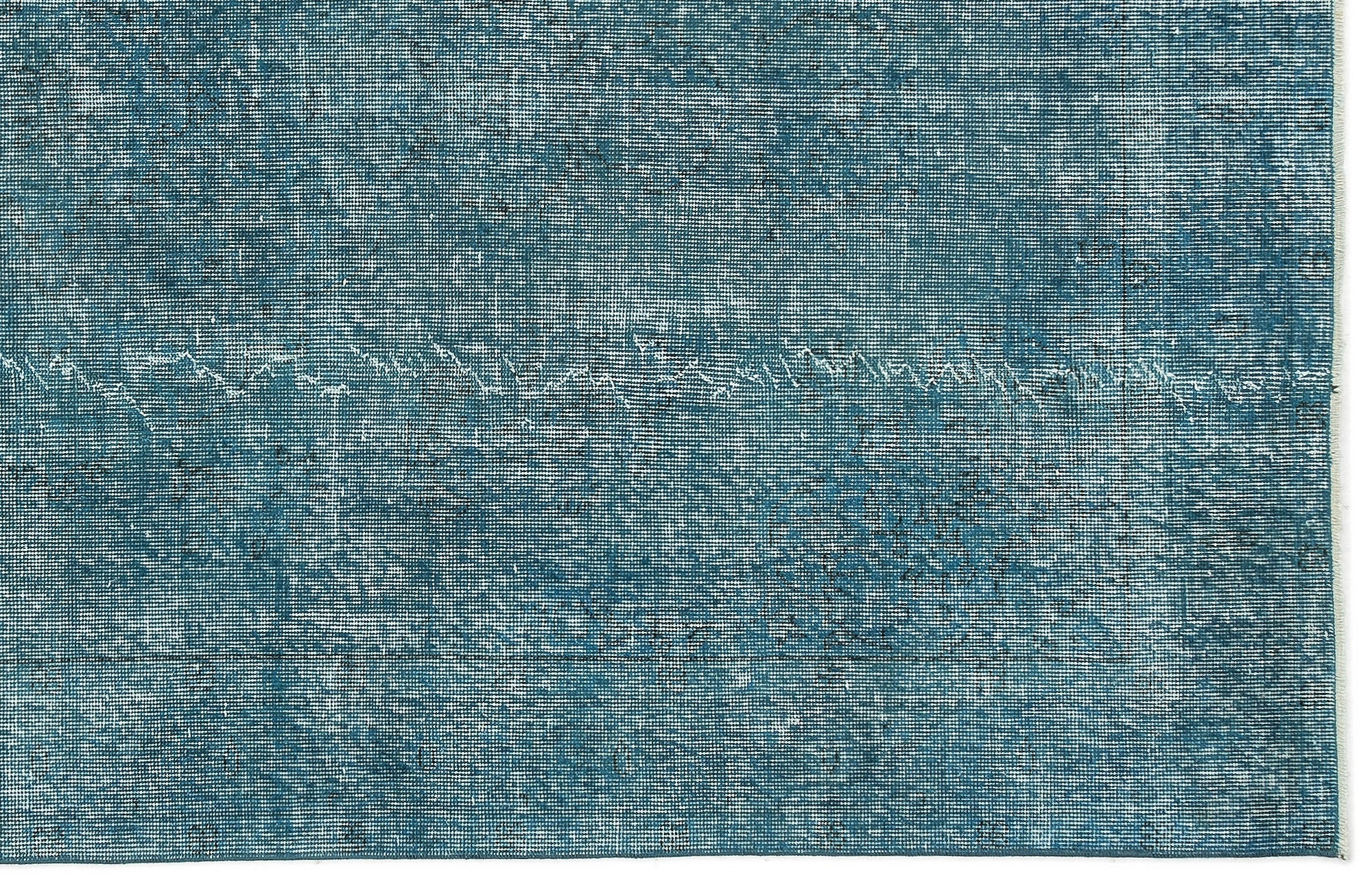 Atina 12570 Turquoise Vintage Wool Handmade Area Rug 5'5" x 8'11"