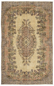 Atina 13011 Beige Vintage Wool Handmade Area Rug 5'8" x 9'1"
