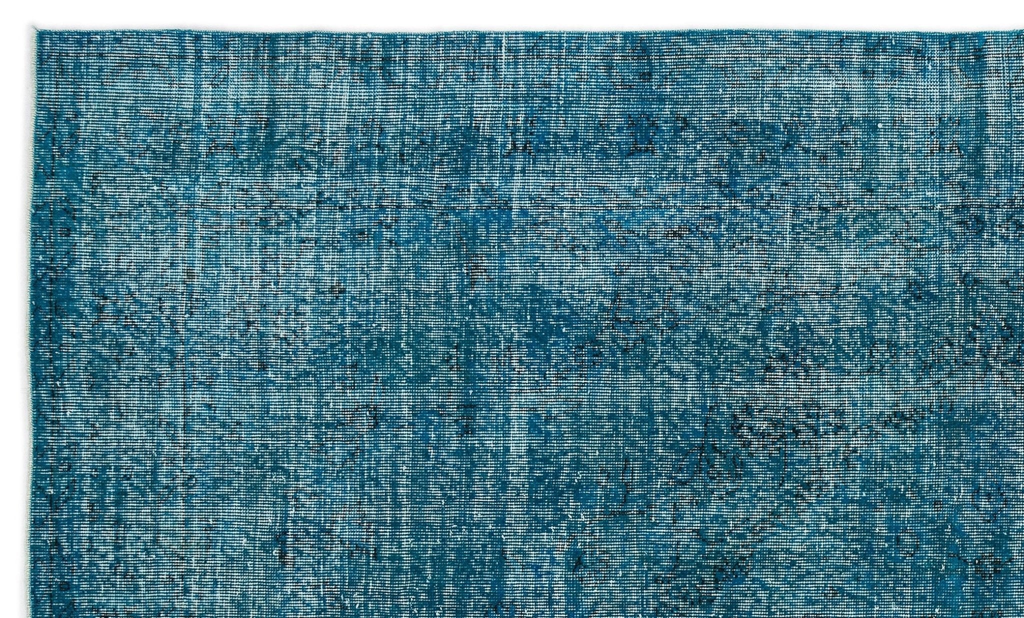 Atina 13427 Turquoise Vintage Wool Handmade Area Rug 5'11" x 9'10"