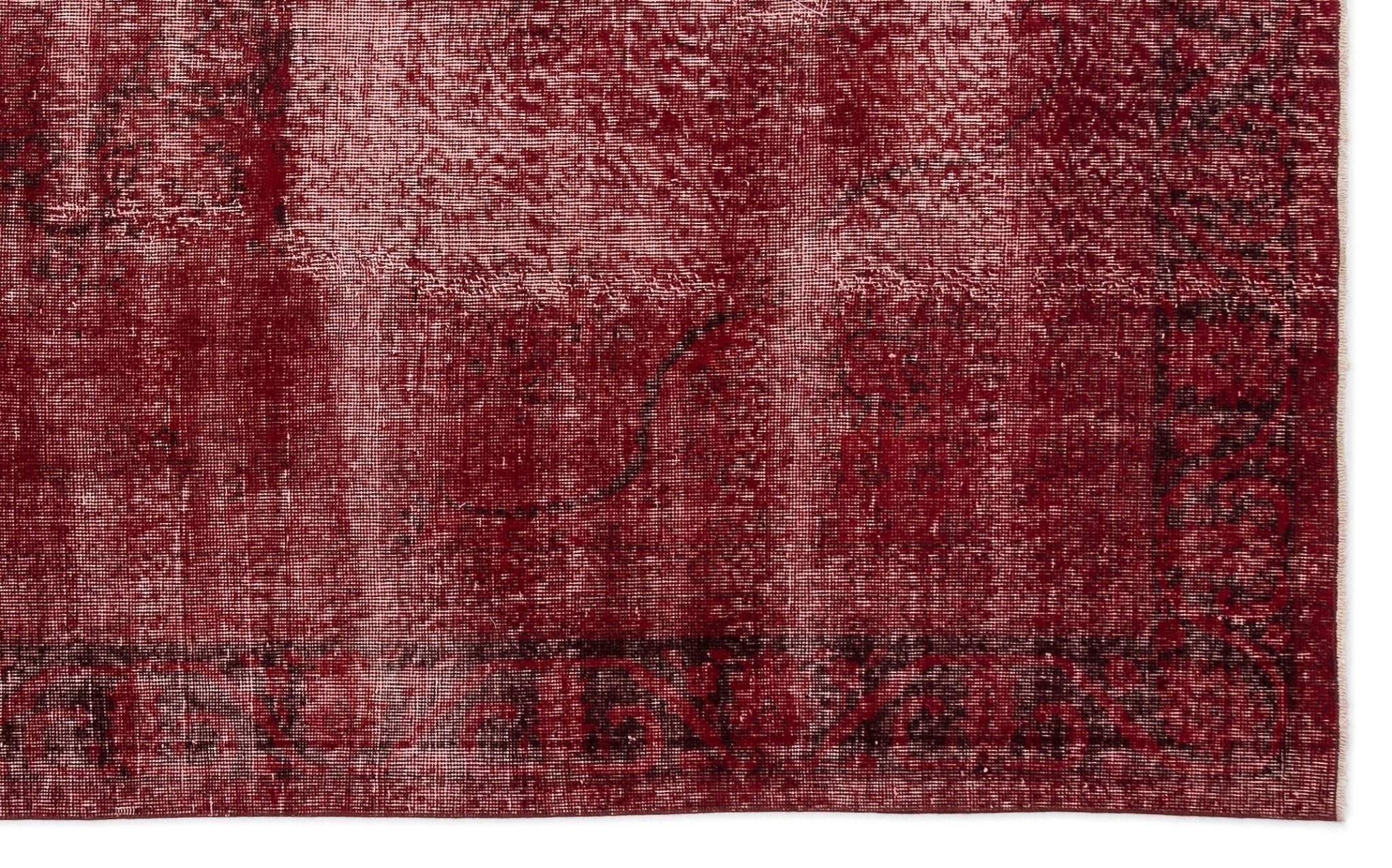 Atina 13883 Red Vintage Wool Handmade Area Rug 6'7" x 10'4"