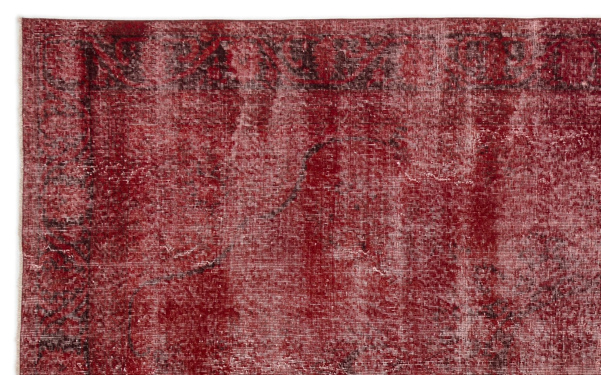 Atina 13883 Red Vintage Wool Handmade Area Rug 6'7" x 10'4"