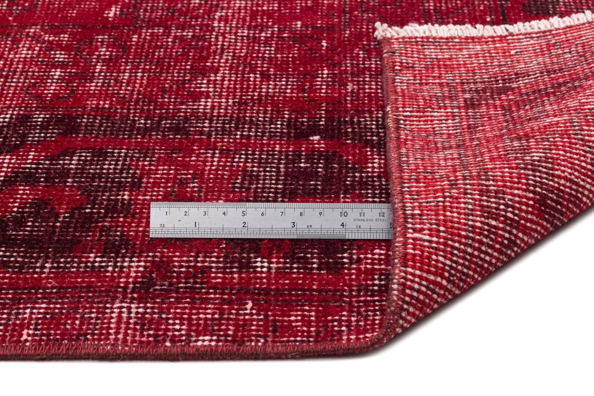 Atina 13883 Red Vintage Wool Handmade Area Rug 6'7" x 10'4"