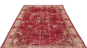 Atina 13986 Beige Vintage Wool Handmade Area Rug 6'11" x 8'2"