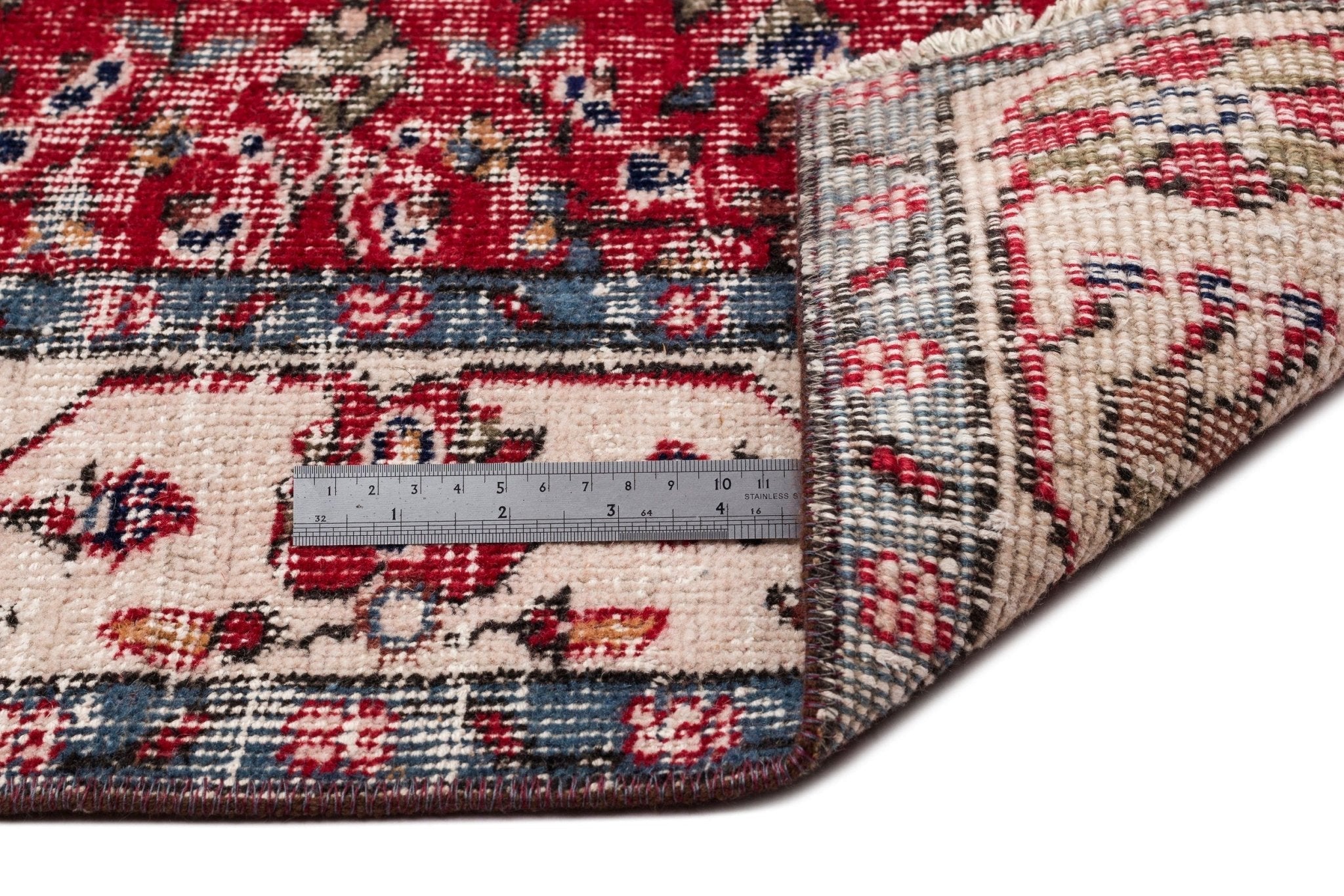 Atina 14157 Red Vintage Wool Handmade Area Rug 5'5" x 8'8"