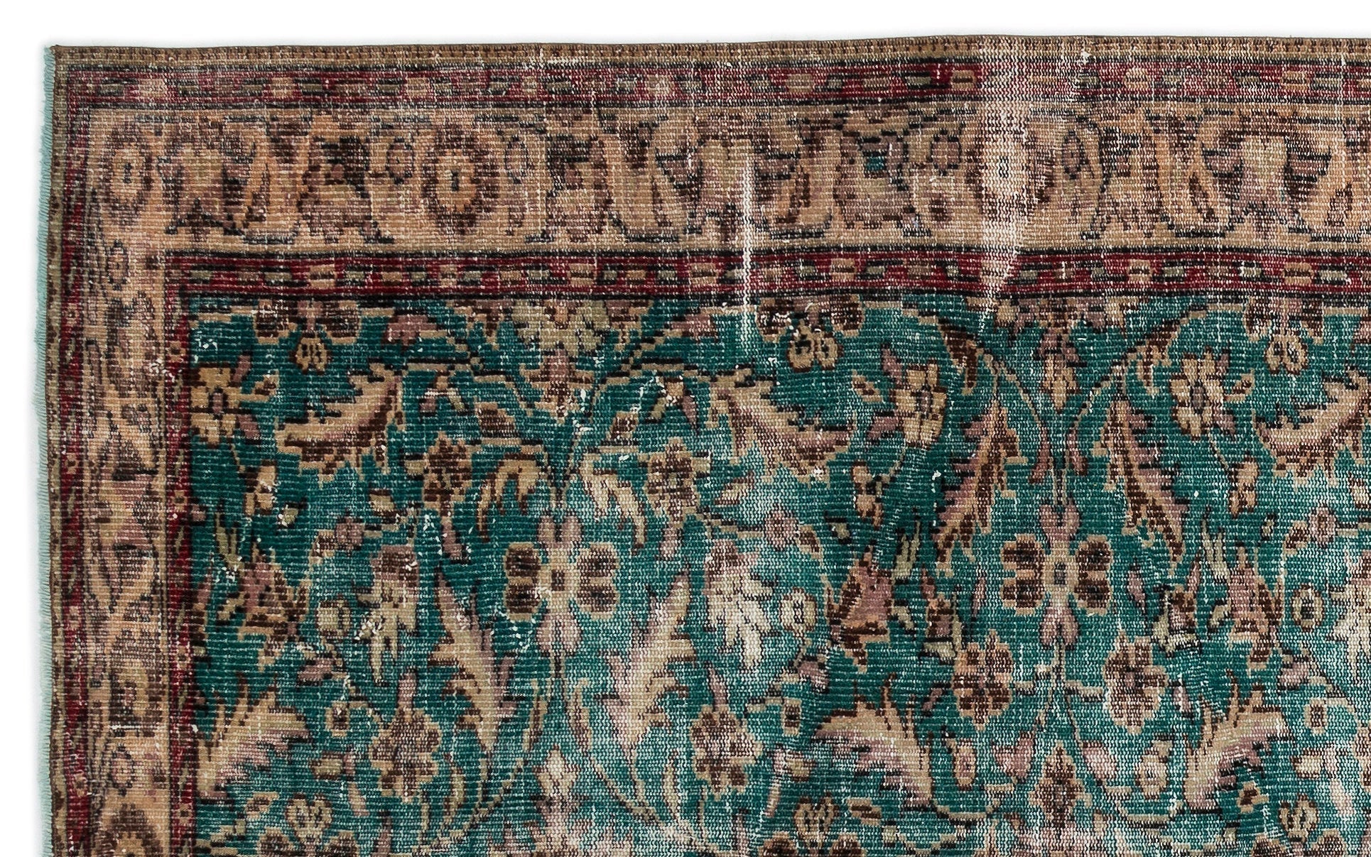 Atina 14325 Beige Vintage Wool Handmade Area Rug 6'0" x 9'0"