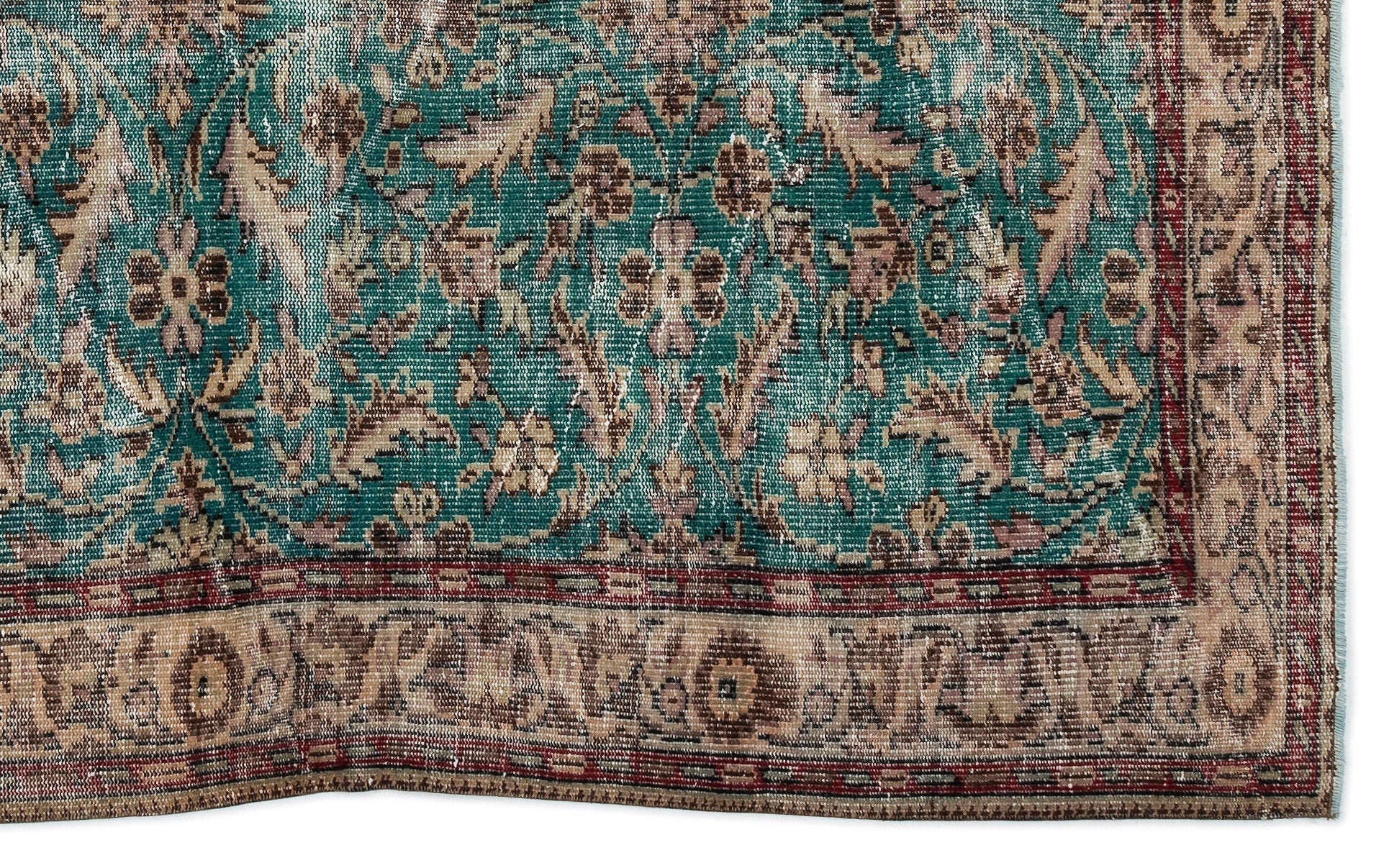 Atina 14325 Beige Vintage Wool Handmade Area Rug 6'0" x 9'0"