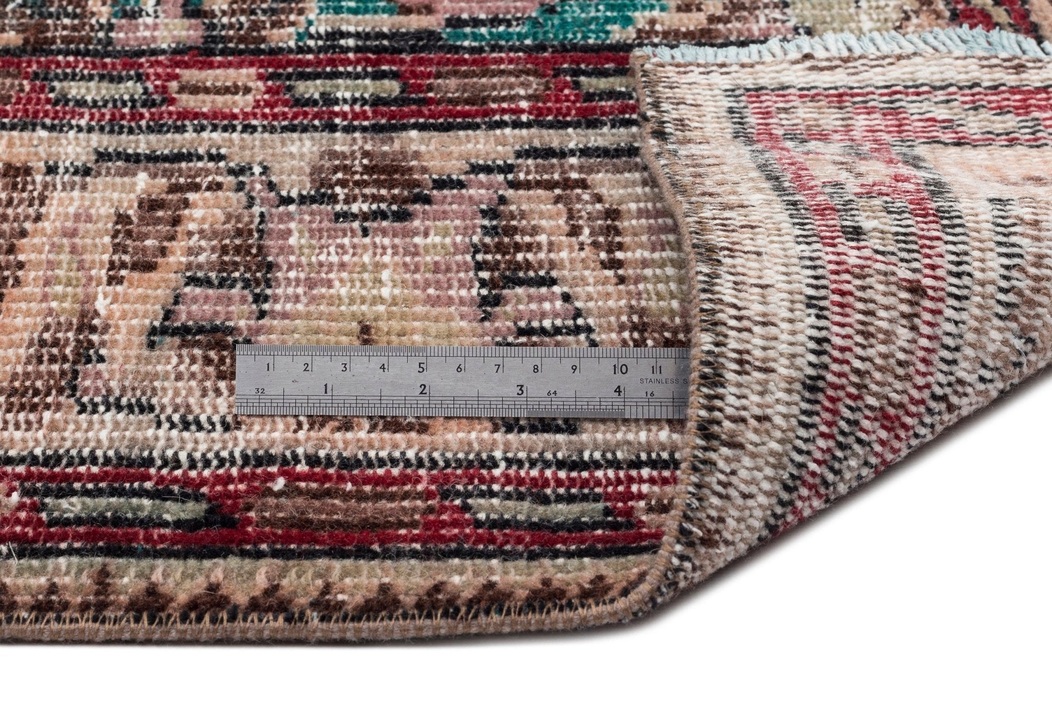 Atina 14325 Beige Vintage Wool Handmade Area Rug 6'0" x 9'0"
