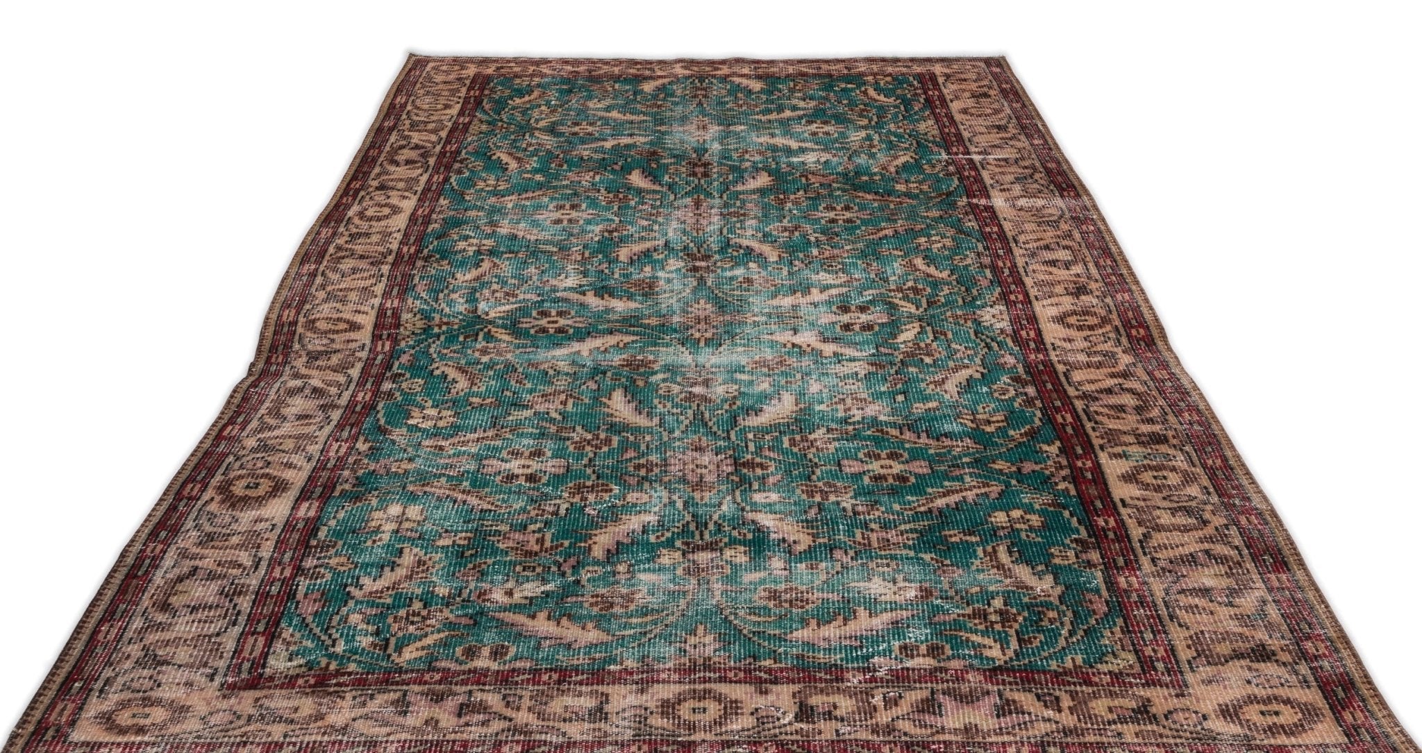 Atina 14325 Beige Vintage Wool Handmade Area Rug 6'0" x 9'0"