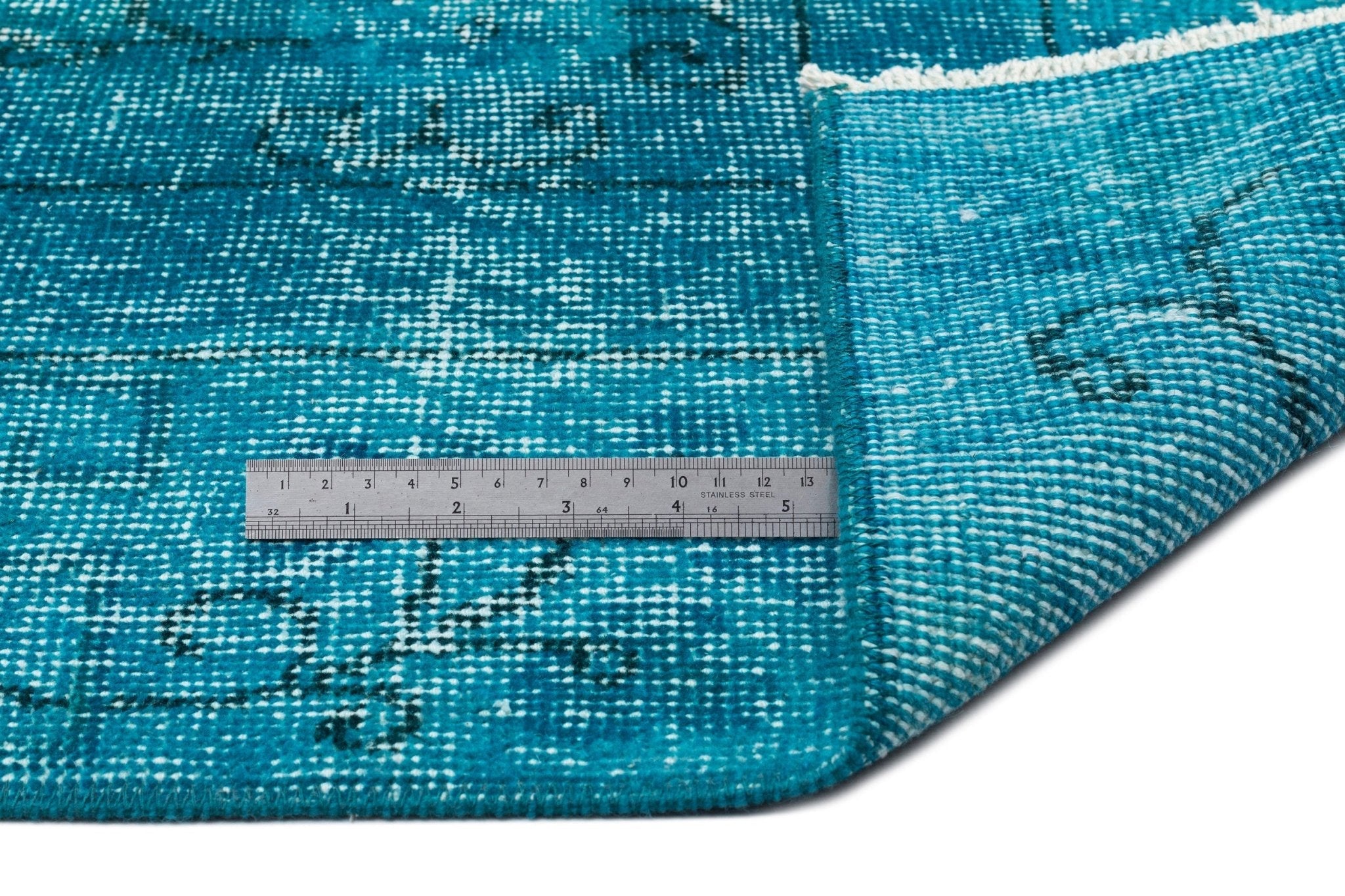 Atina 14364 Turquoise Vintage Wool Handmade Area Rug 6'0" x 9'7"