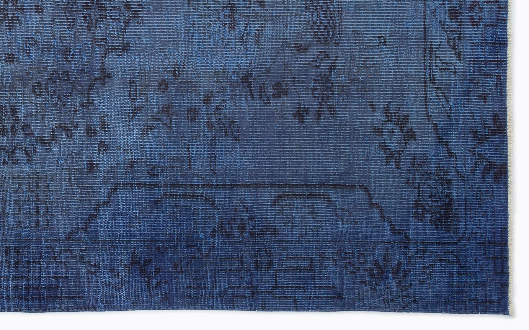 Atina 14609 Blue Vintage Wool Handmade Area Rug 5'3" x 8'8"