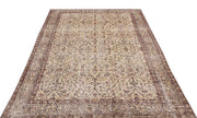 Atina 14760 Beige Vintage Wool Handmade Area Rug 5'1" x 8'8"