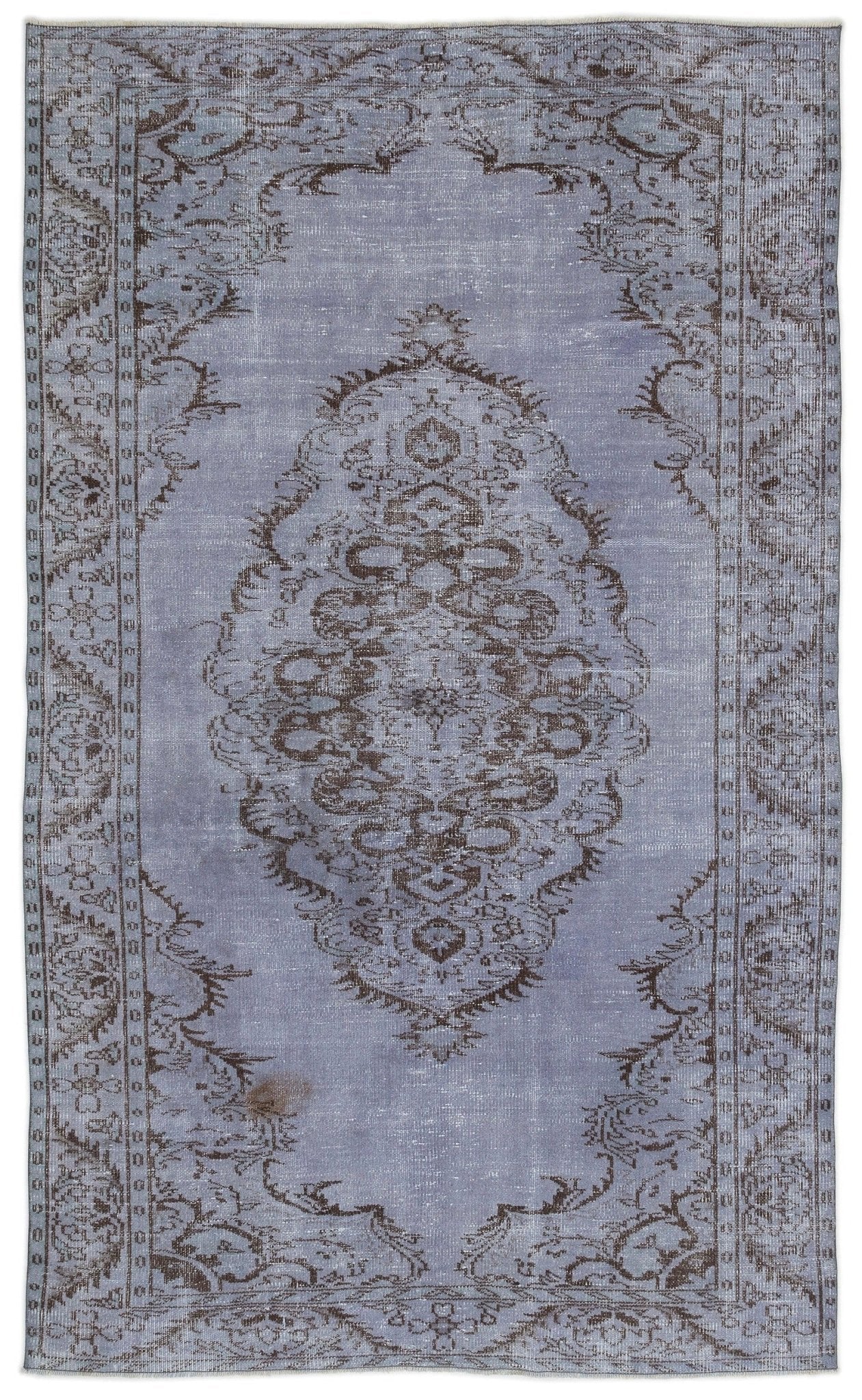 Atina 14952 Blue Vintage Wool Handmade Area Rug 5'6" x 9'3"