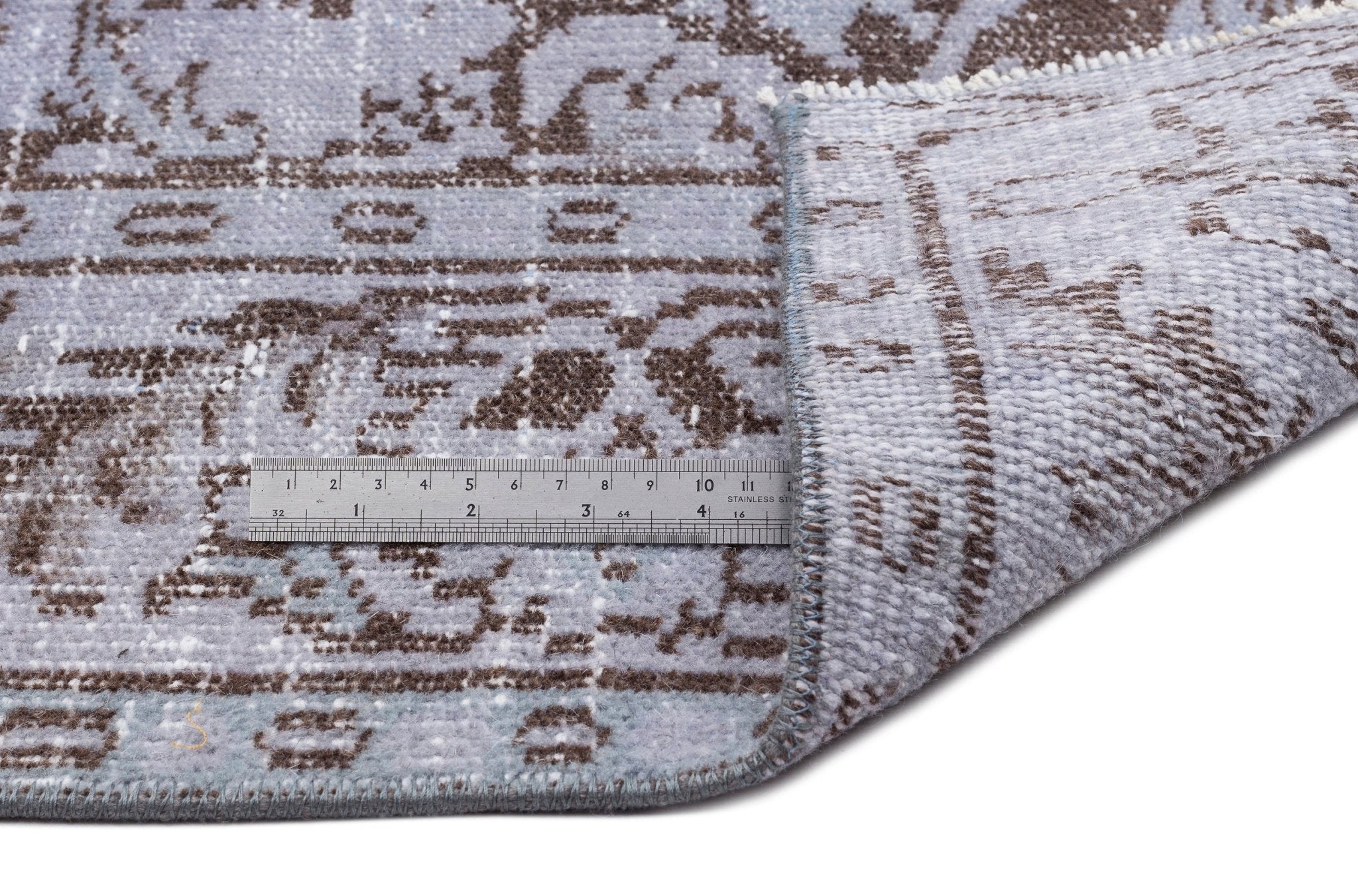 Atina 14952 Blue Vintage Wool Handmade Area Rug 5'6" x 9'3"
