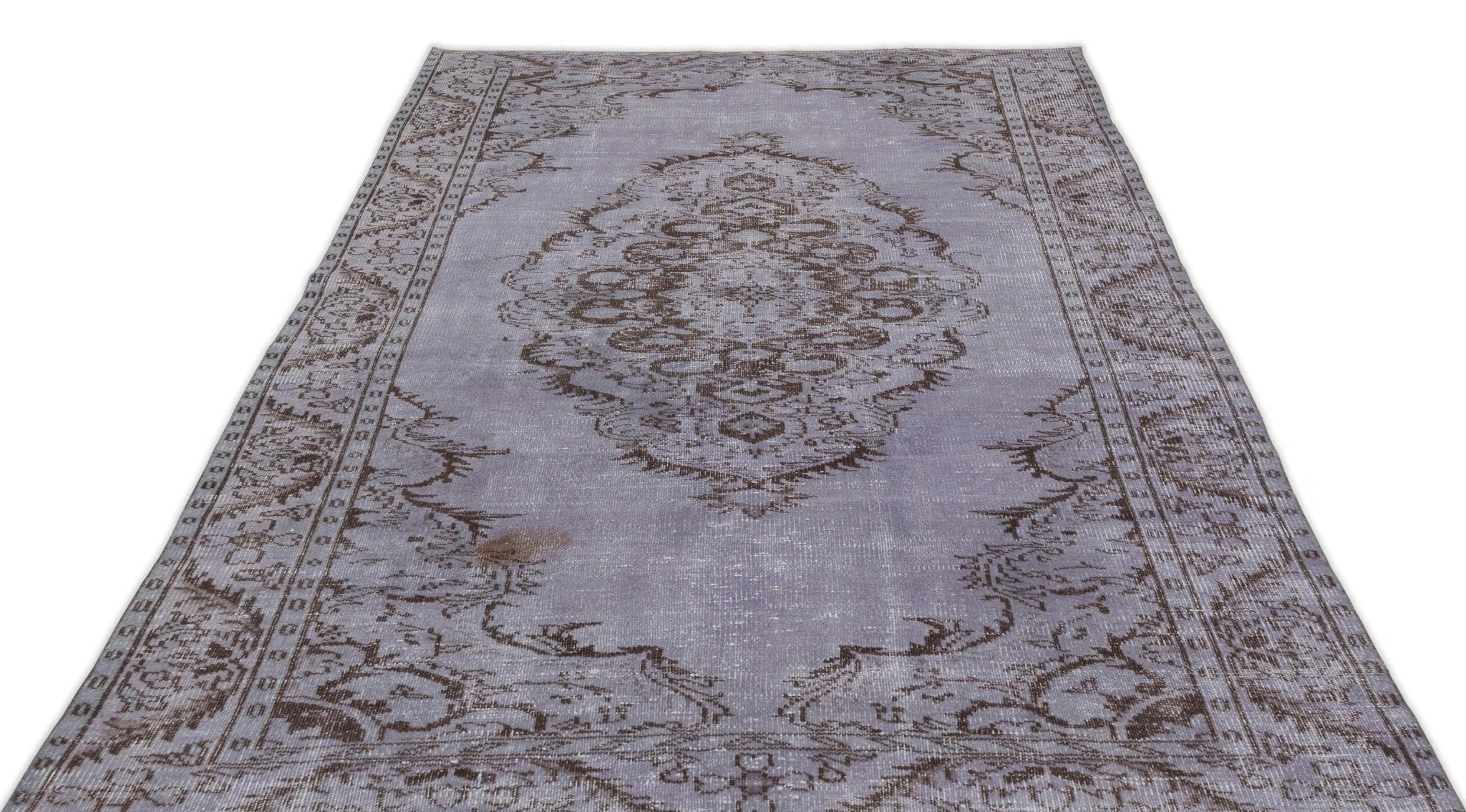 Atina 14952 Blue Vintage Wool Handmade Area Rug 5'6" x 9'3"