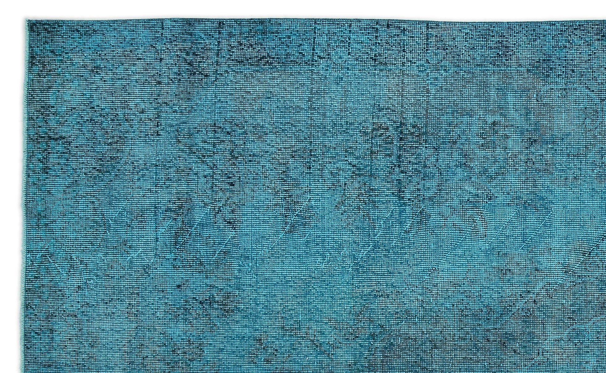 Atina 14976 Turquoise Vintage Wool Handmade Area Rug 5'11" x 9'5"