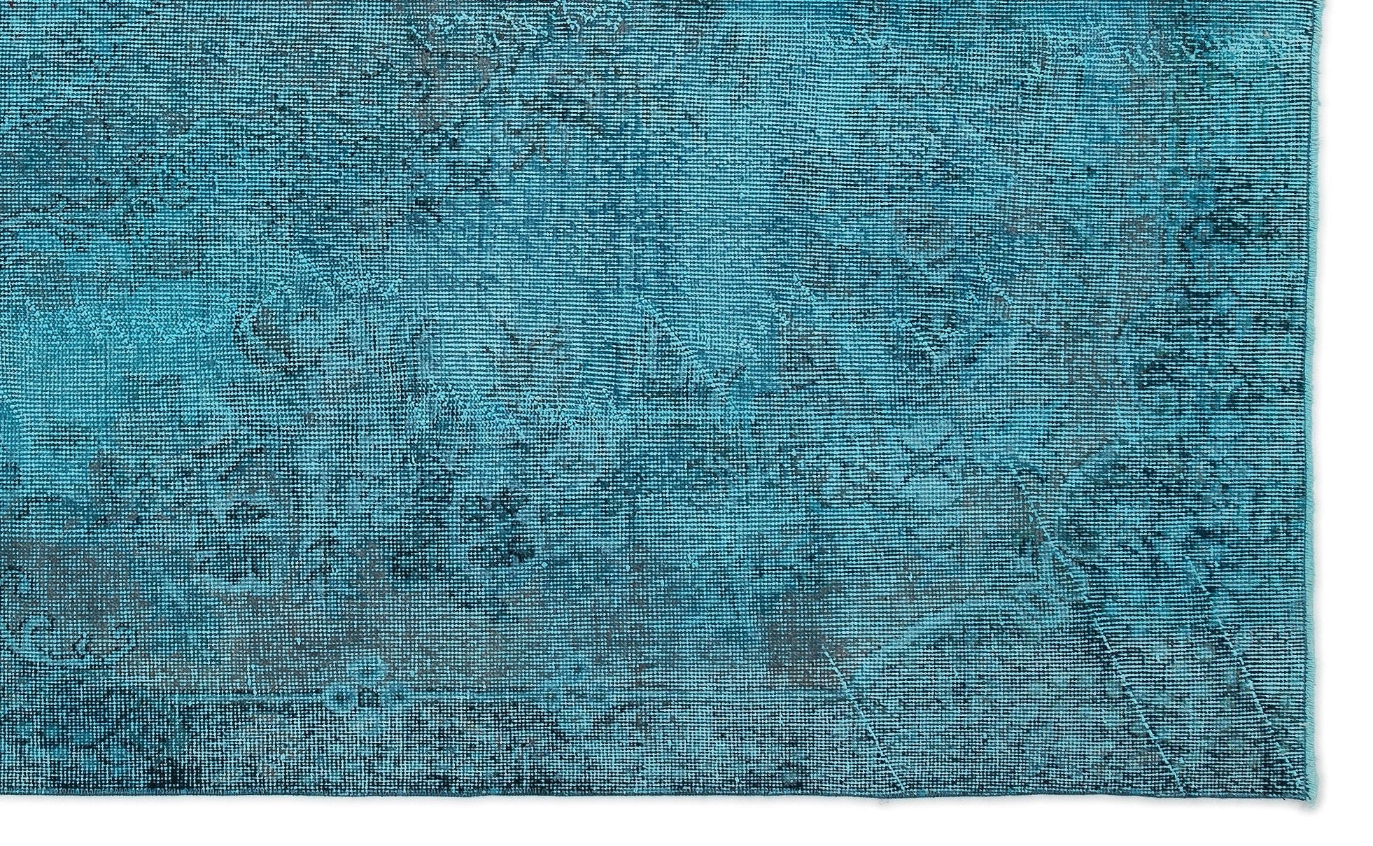Atina 14976 Turquoise Vintage Wool Handmade Area Rug 5'11" x 9'5"