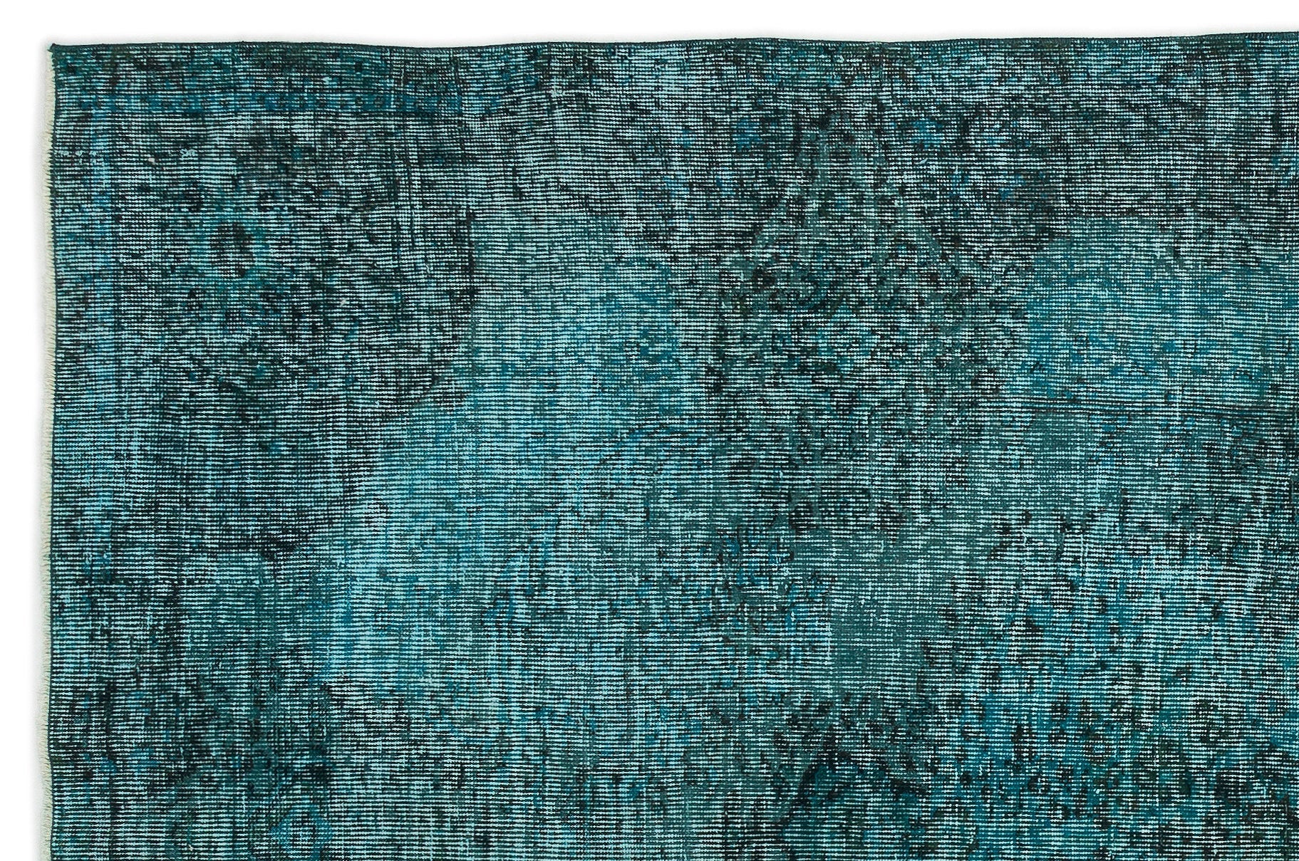 Atina 14990 Turquoise Vintage Wool Handmade Area Rug 5'10" x 8'8"