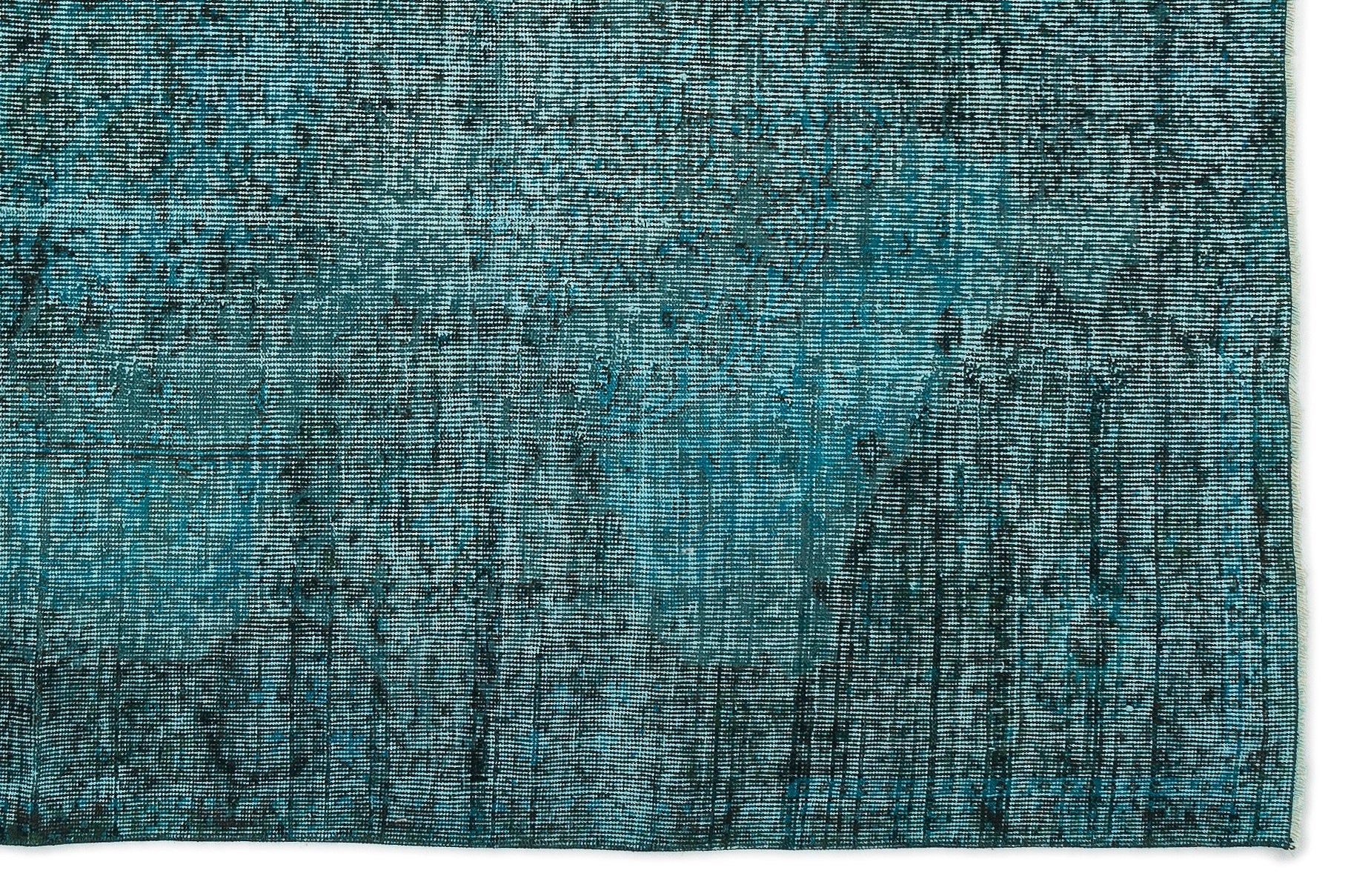 Atina 14990 Turquoise Vintage Wool Handmade Area Rug 5'10" x 8'8"