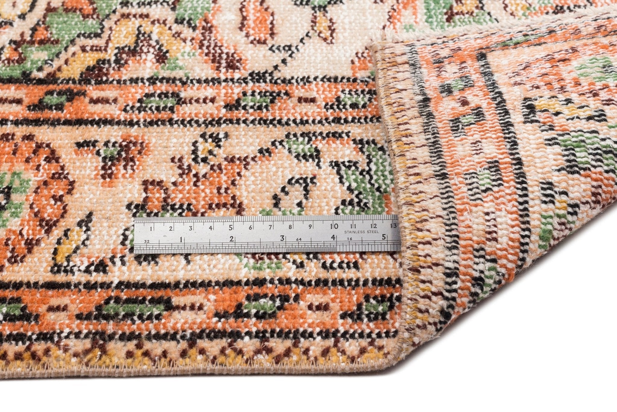 Atina 15057 Beige Vintage Wool Handmade Area Rug 5'11" x 9'3"