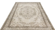 Atina 15176 Beige Vintage Wool Handmade Area Rug 6'1" x 10'1"