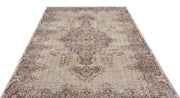 Atina 15196 Beige Vintage Wool Handmade Area Rug 5'3" x 8'10"