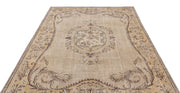 Atina 15214 Beige Vintage Wool Handmade Area Rug 6'1" x 9'8"