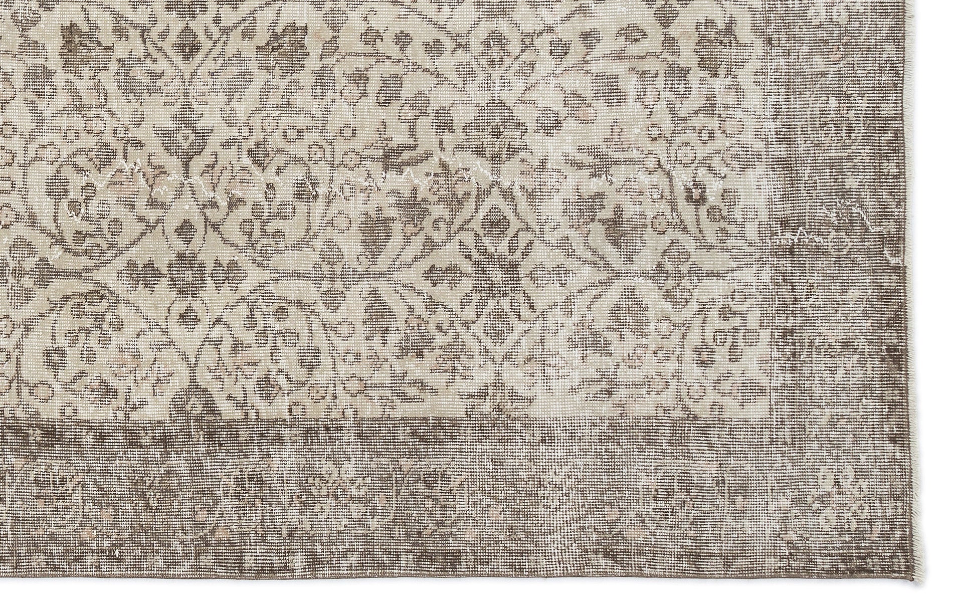 Atina 15236 Beige Vintage Wool Handmade Area Rug 5'9" x 9'5"