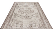 Atina 15257 Beige Vintage Wool Handmade Area Rug 5'11" x 9'9"