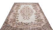 Atina 15507 Beige Vintage Wool Handmade Area Rug 5'9" x 9'10"