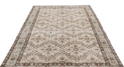 Atina 15610 Beige Vintage Wool Handmade Area Rug 5'7" x 9'6"
