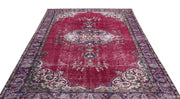 Atina 15746 Red Vintage Wool Handmade Area Rug 6'5" x 10'2"