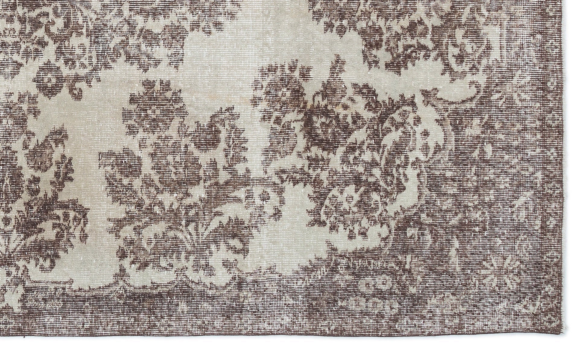 Atina 15770 Beige Vintage Wool Handmade Area Rug 5'6" x 9'2"