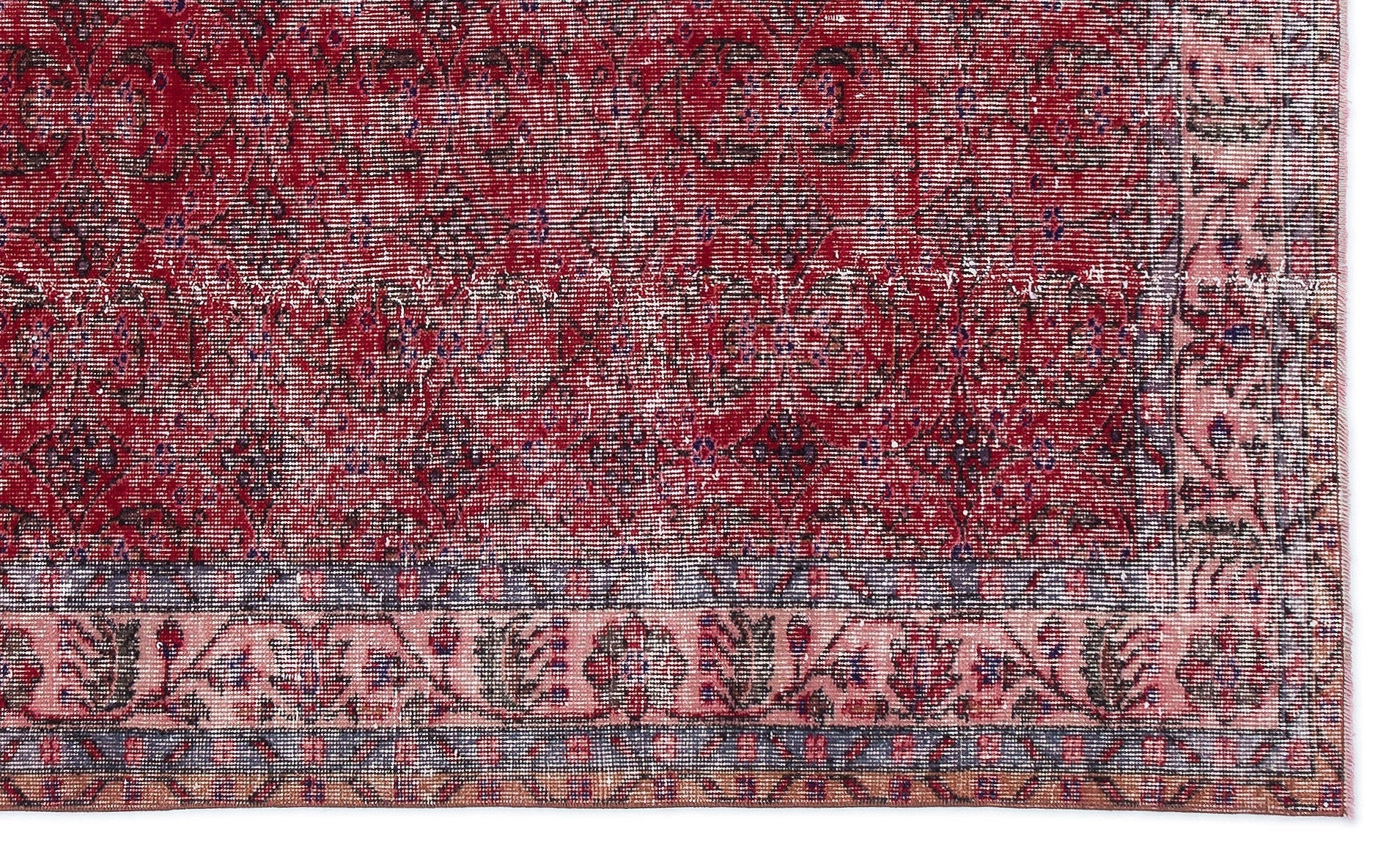 Atina 15804 Red Vintage Wool Handmade Area Rug 5'6" x 9'3"