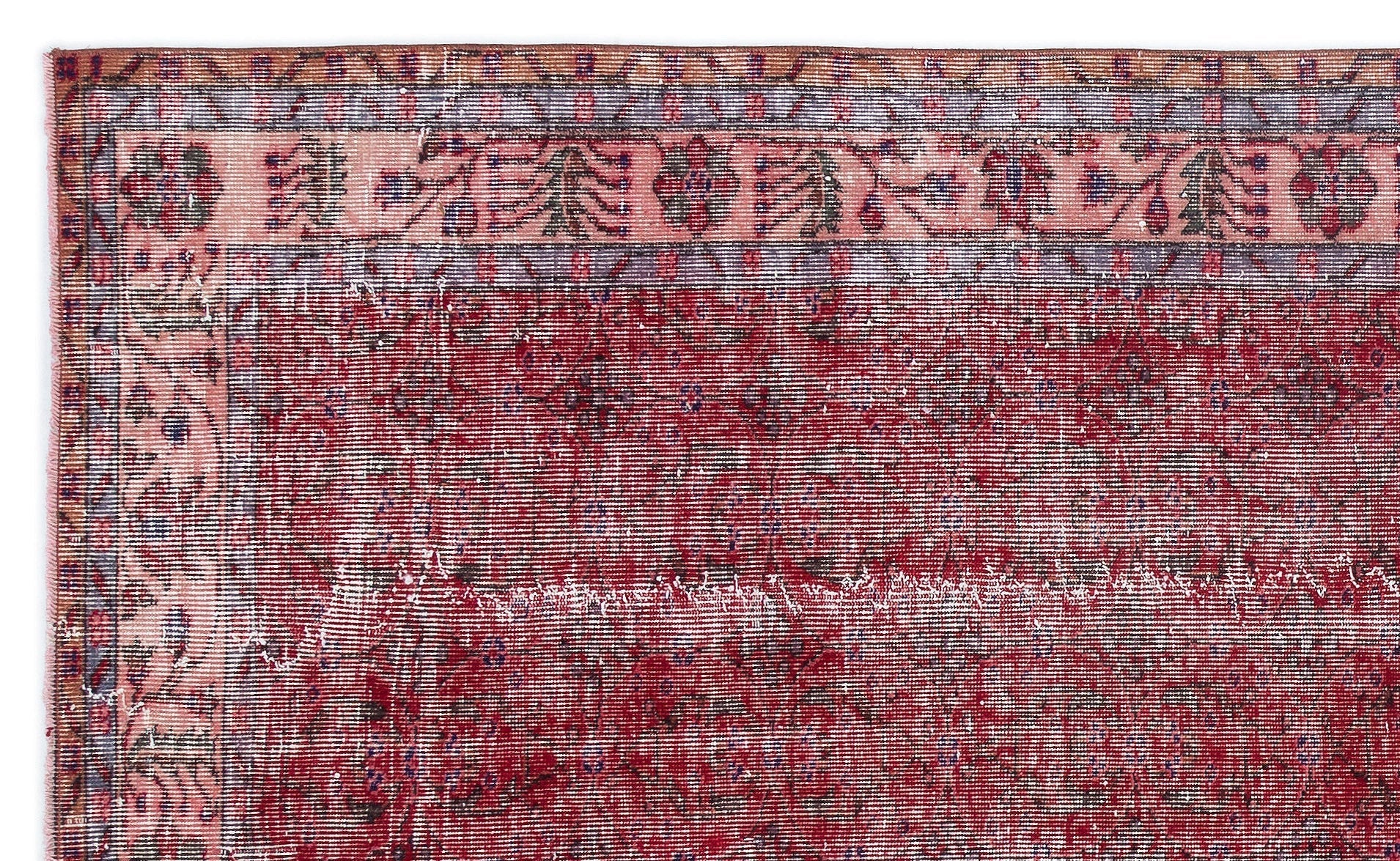 Atina 15804 Red Vintage Wool Handmade Area Rug 5'6" x 9'3"